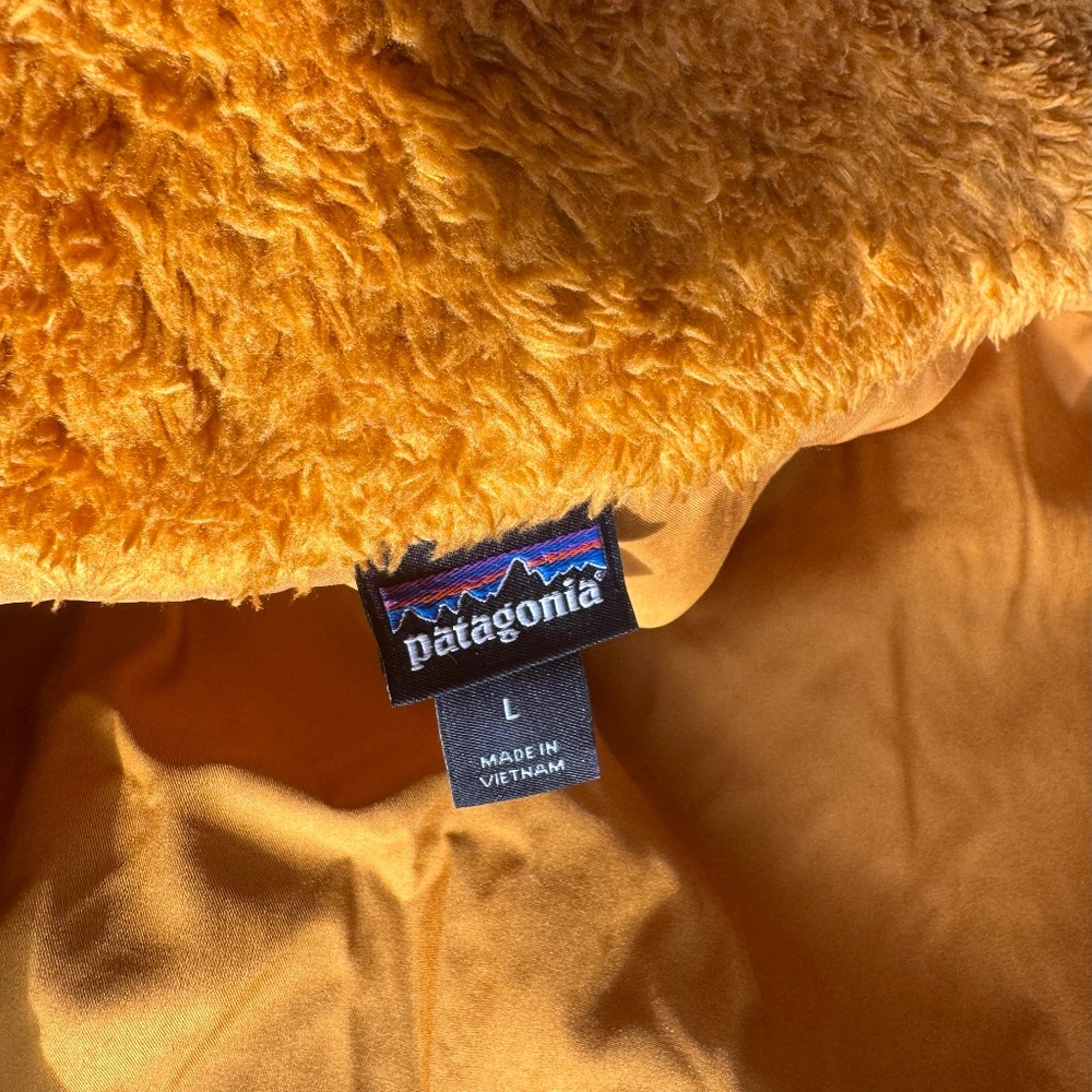 Patagonia Golden Yellow Fleece-Lined Jacket Top